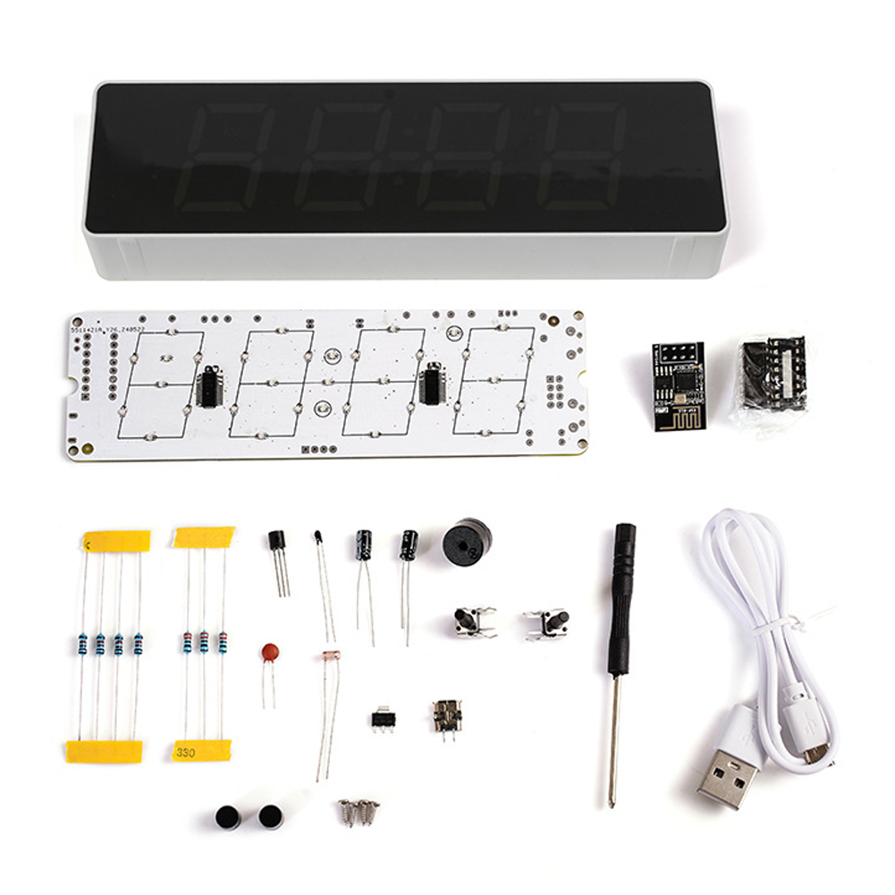 Diy Electronics For Beginners - Комплект красочных часов ESP8266 IoT с