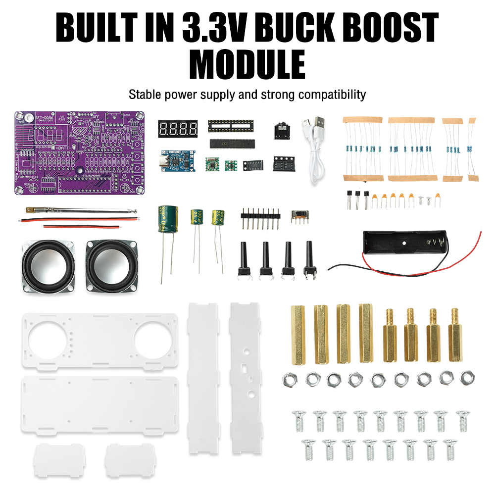 Diy Audio Electronics Projects - Электронный DIY-набор для сборки двухканального FM-радиоприемника