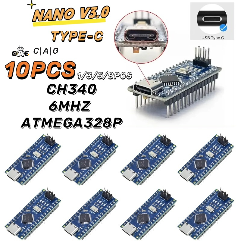 Arduino Uno Starter Kit - USB Nano 3,0 с Загрузчиком, совместимым