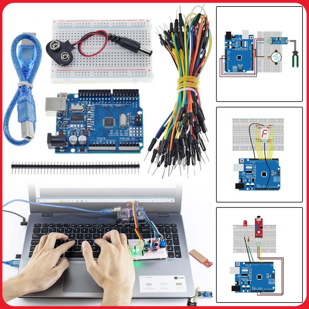 Diy Electronics Basics - Базовый стартовый набор с макетной платой,