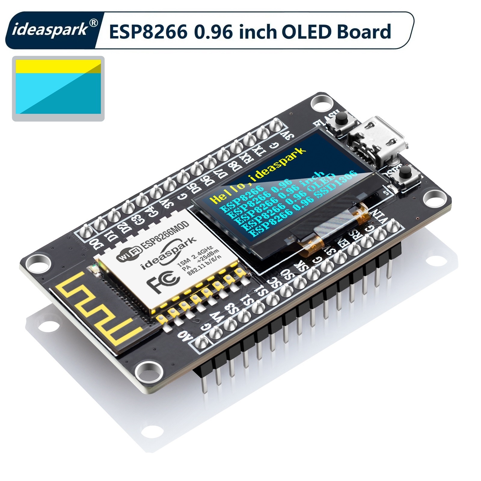 Arduino Uno Starter Kit - Макетная плата NodeMCU ESP8266 с OLED-дисплеем