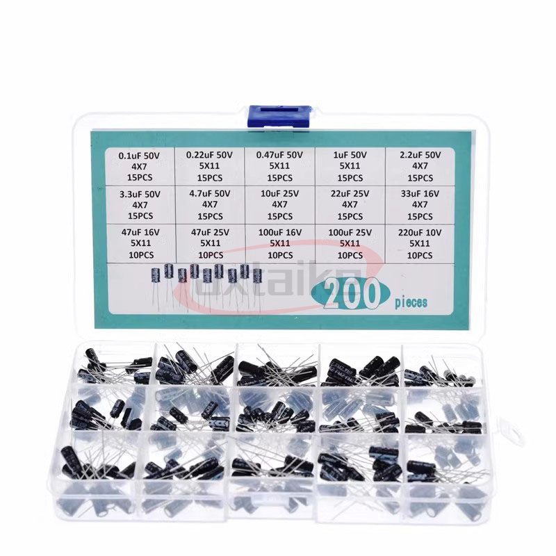 120/200/500 шт. набор радиальн – обзор и цена Capacitor Kit Assortment