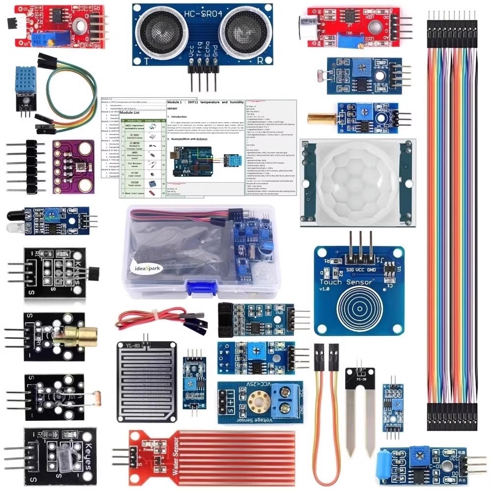 Комплект датчиков 22 в 1, Комп – обзор и цена Arduino Uno Starter Kit