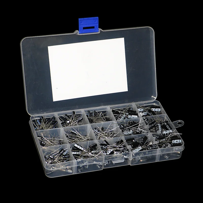300 шт., 15 типов, 16 В, 50 В, – обзор и цена Capacitor Kit Assortment