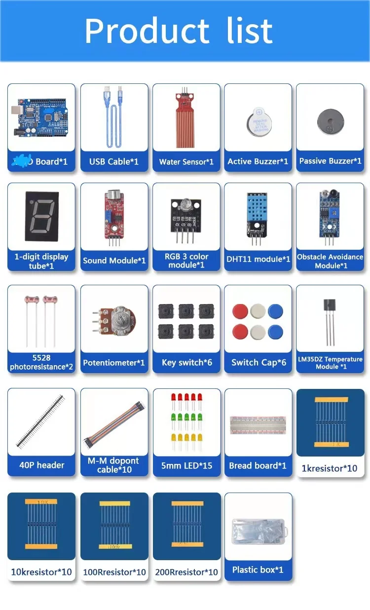 Базовый стартовый комплект для – обзор и цена Diy Electronics Basics