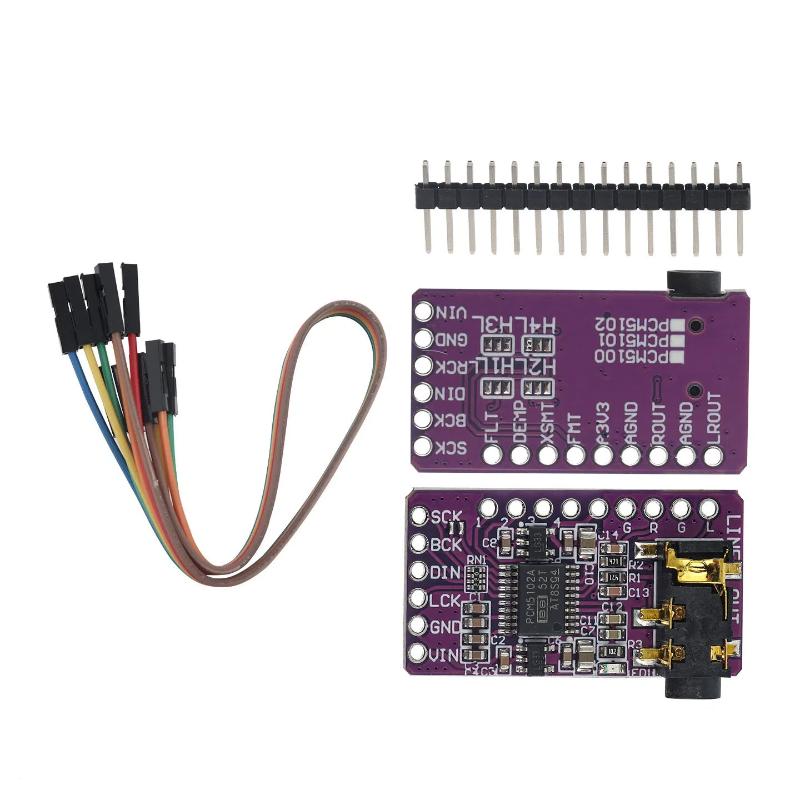 Плата декодера ЦАП PCM5102 I2S – обзор и цена Diy Audio Electronics Projects