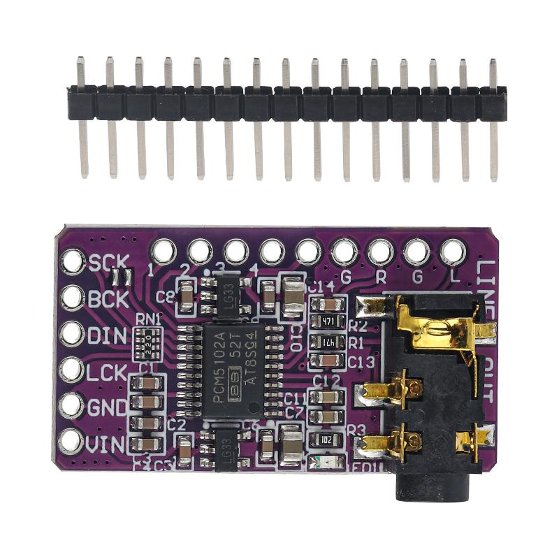 Плата декодера ЦАП PCM5102 I2S – обзор и цена Diy Audio Electronics Projects